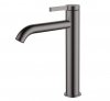 AQG Bateria umywalkowa wysoka Urban Flow Gun Metal z aeratorem redukującym przepływ 01URF128GM